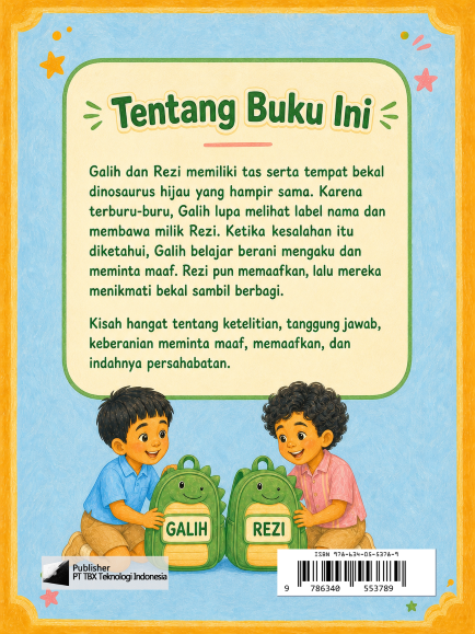 Tempat Bekal Kembar — sampul belakang